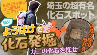 埼玉県、秩父の「ようばけ」近くの河原で化石発掘しました！