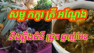 សម្ល កកូរ ត្រី អណ្ដែង និងឆ្អឹងជំនីជ្រូក -Food fish and pork family