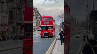 Edinburgh retro bus caught on Princes Street #edinburgh #travel #scotland #epictours #edinburghlife