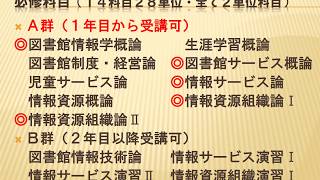 近畿大学司書課程ガイダンス（1年生対象）