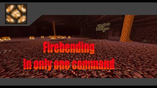 Minecraft Firebending in only one command [1.10]