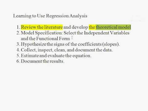 4 Using Econometrics B How To Use Regression - YouTube