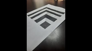 How to draw a 3D hole - Anamorphic illusion - 3D trick art on paper