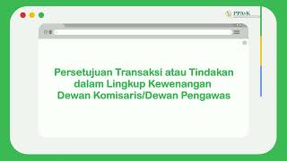 Good Corporate Governance-Pengawasan Kepatuhan Direksi terhadap RKAP/RJPP dan Persetujuan Transaksi