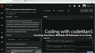 Codewars 7 kyu Currying Functions: Multiply All Elements in an Array JavaScript