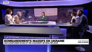 Bombardements massifs en Ukraine : les coupures d'eau et de courant se multiplient • FRANCE 24