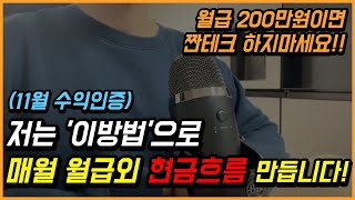 월급 외 수입 만드는 방법 / 월급 외 수익 만드는법 (11월 수익인증)