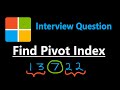 Find Pivot Index - Leetcode 724 - Python