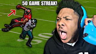 I OFFICIALLY HAVE THE BEST RECORD!! (84-3) | 50 GAME WIN STREAK! 🔥 | Madden 25 Competitive Game