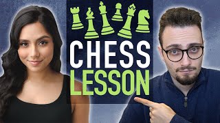 Michelle Khare's 1st Chess Lesson Ever