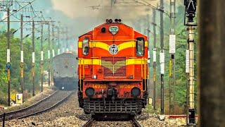 Amazing ALCO Diesel Engine WDM3A WDP4D WDG3A Train Crossing Arriving Departure