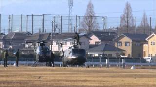 明野駐屯地 2012/1/6 first flight 2012 No.1 JGSDF Camp AKENO 【HD 1080i】