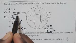 Earth Geometry, calculating time and distance in Kilometers