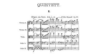 Felix Otto Dessoff – String Quintet, in G major