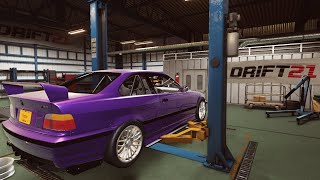 DRIFT21 | Building and Drifting | BMW M3 E36 PRO CAR (Gameplay)