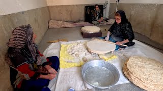 One Of Extremely Thin Bread In The World Baked By Iranian Nomadic women