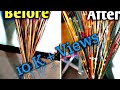 Reuse of broom stick |Coconut leaf stick craft |easy diy