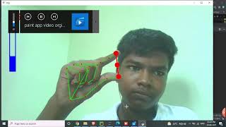volume controlling using Python OpenCV - Jeevanantham