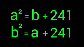 A Nice Algebra Problem | a=? & b=?