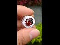 natural rhodolite garnet 6.93ct loupe clean good luster top color srilanka memo kgllab