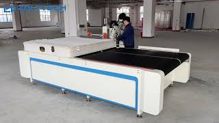 Computerized Automatic Flipping Mattress Tape Edge Machine 50-500mm Sewing Thickness