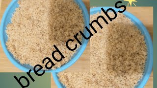 Breadcrumbs/easy to prepare/home made/ simple/ how to make breadcrumbs in tamil /without oven