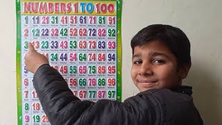 1 to 100 Counting || Cute Boy Learn 1 to 100 , Nursery Rhymes