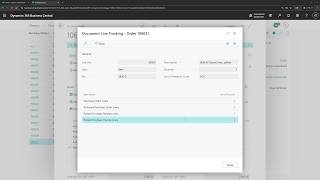 Business Central short video: Tracking Document Lines on the purchase order (Document Line Tracking)