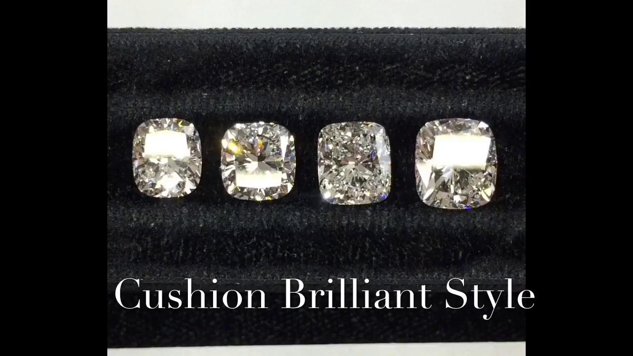 Lauren B Diamonds: Cushion Brilliant Style 1.50-3.00 Carats - YouTube