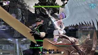 Vindictus Hell Laura Party Gameplay - Fiona POV (28.57% damage)