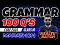 Grammar 100 Q's Marathon | Class 10 English | CBSE 2024 |🔥 Shimon Sir