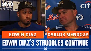 Edwin Diaz, Carlos Mendoza on closer's 'confidence' issue after another ninth-inning implosion | SNY