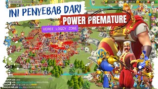 BEBERAPA FAKTOR PENYEBAB AKUN POWER NYA PREMATURE !