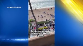 Gas grill explosion at a Kaanapali Beach condo leaves 7 people injured