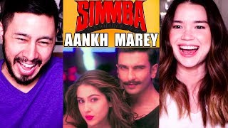 AANKH MAREY | Simmba | Ranveer Singh | Sara Ali Khan | Music Video Reaction!