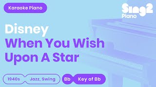When You Wish Upon A Star - Pinocchio | Cliff Edwards (Karaoke Piano)