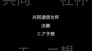 お久しぶりです。。。共同通信社杯決勝エア予想