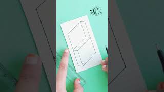 How to draw 3d illusion drawing #shorts #youtubeshorts #shortvideo #3d #tricks #illusion #viral #cca