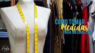 COMO TOMAR MEDIDAS para hacer un chaleco - La Mano de Faty