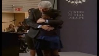 President Clinton Introduces Zethu, Ubuntu scholar