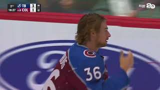 Matt Stienburg Throws A HUGE hit on Zemgus Girgensons