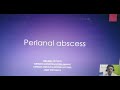 Perianal abscess 2 0