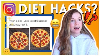 Dietitian Reacts to Instagram DIET HACKS… True? OR TOTAL B.S.?! ✅ ❌