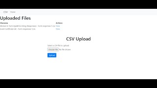 CSV Upload Project || Coding NInjas || Backend Skill Test