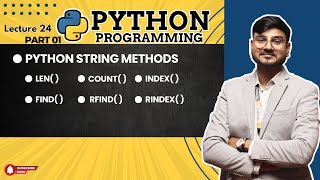 How to Use Python's String Methods: Len, Count, Find, and Index, rindex ,rfind, Python strings, #24