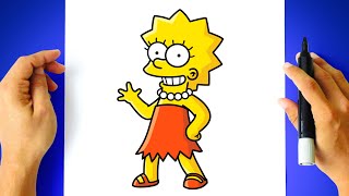 How to DRAW LISA SIMPSON