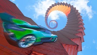 INSANE GTA 5 SPIRAL TO SPACE! (GTA 5 Funny Moments)