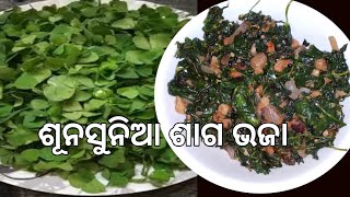 ଶୂନସୁନିଆ ଶାଗ ଭଜା || sunsunia saag || odia || saag recipe || Anvivlog \u0026 cooking