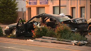 3 people killed in crash near catering hall on Long Island