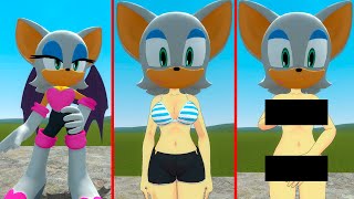 EVOLUTION ROUGE THE BAT SONIC 3 Characters in GARRY'S MOD 1